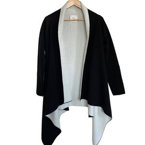 Zara Knit Double Face Waterfall Cardigan